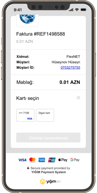 Cards used in previous payments automatically saved for future one-click payments. <mark>Google & apple pay are also there</mark>