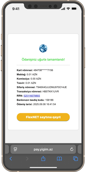 Notification about <mark>Successful Payment + Receipt Download</mark>